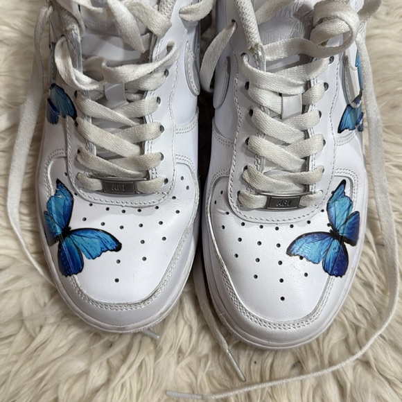 Nike Air Force 1 Low Blue Butterfly‎ Fun
Custom Shoes Women’s Size 6 - Picture 11 of 11